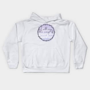 Song of Purple Summer - Spring Awakening Kids Hoodie